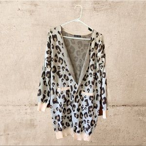 NWOT Leopard Cardigan Size S
